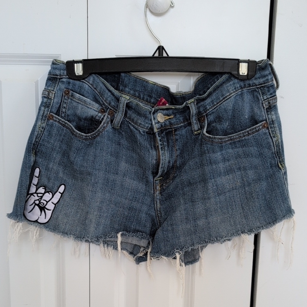 Lucky Brand Denim Cutoff Women's Shorts with Patches